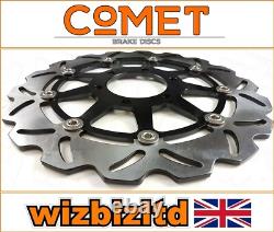 Triumph Daytona 955i 1998-2000 Pair of Comet Front Brake Discs Black WF