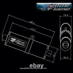 Triumph Daytona 955i 2001-2006 Exhaust Silencer Muffler Single Port Satin