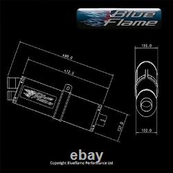 Triumph Daytona 955i 2001-2006 Exhaust Silencer Muffler Single Port Satin