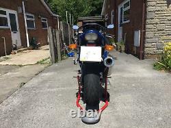 Triumph Daytona 955i 2003Plate with 43,734 miles on the clock