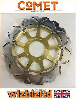 Triumph Daytona 955i 2005-2006 Pair of Comet Front Brake Discs Gold WF