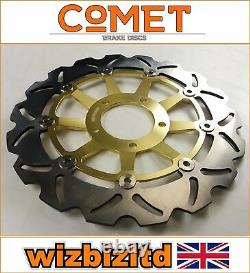 Triumph Daytona 955i 2005-2006 Pair of Comet Front Brake Discs Gold WF