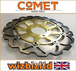 Triumph Daytona 955i 2005-2006 Pair of Comet Front Brake Discs Gold WF