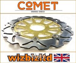 Triumph Daytona 955i 2005-2006 Pair of Comet Front Brake Discs Gold WF