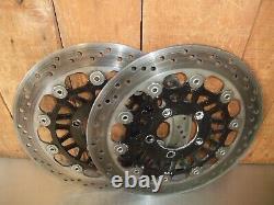 Triumph Daytona 955i Gen2 2003 Front Brake Discs Pair SunStar 3.7 mm VGC #213