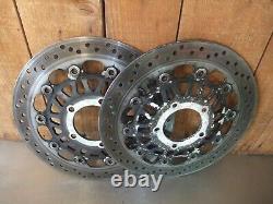 Triumph Daytona 955i Gen2 2003 Front Brake Discs Pair SunStar 3.7 mm VGC #213