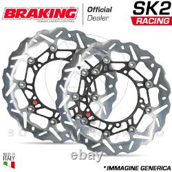 WK029L/R Kit Dischi Freno Anteriore Braking SK2 Triumph Daytona T955I 1999-2001