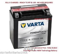 YTX14-BS VARTA TRIUMPH Daytona 955i, Sprint ST RS 99-04 AGM/Gel Upgrade Battery